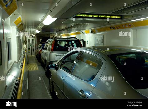 eurotunnel car on train.